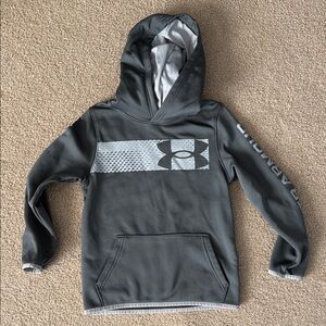 Under Armour Cold Gear Kids Dark Gray Hoodie